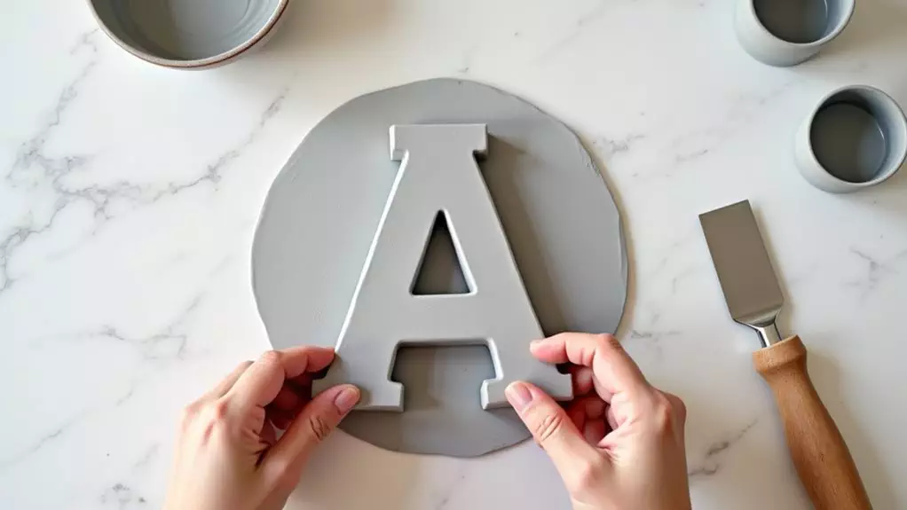 carefully shape letter form